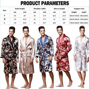 img 1 attached to 👘 ZUEVI XL Lightweight Black Bathrobe Pajamas for Optimal Comfort