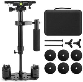 img 4 attached to 📸 TYCKA S40 Handheld Stabilizer Anti-Shake Camera Stabilizer Aluminium Alloy Video Mount with 1/4'' and 3/8'' Screws for Nikon Canon Sony Panasonic Camcorder Camera Video DV DSLR