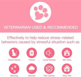 img 3 attached to 🐱 PettingPal Calming Collar for Cats - Natural Anxiety Relief, Adjustable up to 15 inches, Pheromone Calm Treats Kitten Collar - Quick Release, Lasting Effect, Soft & Comfortable - Pink