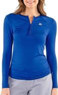 zeroxposur half zip protection rashguard adjustable women's clothing logo