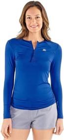 img 2 attached to ZeroXposur Half Zip Protection Rashguard Adjustable Women's Clothing