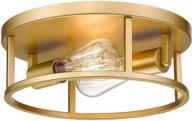 ✨ modern 12 inch hanass gold flush mount light fixture: a stylish ceiling light for living room, kitchen, dining room, bedrooms, foyer, and hallways - mx99992 логотип