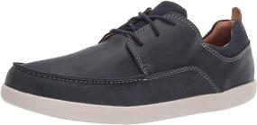 img 4 attached to CLARKS Lisbon Sneaker Leather Canvas Men's Shoes