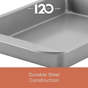 img 2 attached to Gray Farberware Nonstick Bakeware Baking Pan Set - Rectangle (2-Piece), Ideal Nonstick Cake Pans