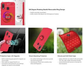 img 3 attached to Protector Rotating Magnetic 360°Kickstand Protection Portable Audio & Video