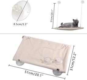 img 2 attached to All for Paws Cat Window Perch, Foldable Cat Seat Lounger Bed, Durable Metal Frame