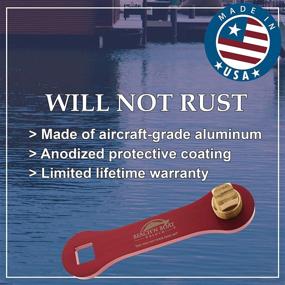 img 1 attached to 🛥️ Efficient Elite Engineering USA Beach’N Boat Drain Plug Wrench + Spare Brass Plug - Ideal for 1/2 inch NPT Plugs