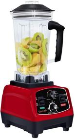 img 4 attached to 🍹 WantJoin High-Power Countertop Blender for Kitchen, 1800W Max Blender with Rubber Pitcher for Ice Smoothie, Salsa, Sauce, Juice, and Extra Grinding Cup