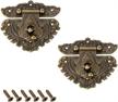 uxcell rectangle closure latches bronze hardware logo