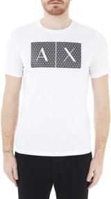 img 4 attached to Armani Exchange Men's Crew Black: Stylish Men's Clothing, T-Shirts & Tanks