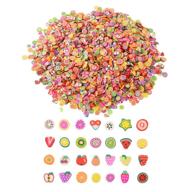 🍓 decora 1/4 дюйма 3200 штук: миниатюрные 3d кусочки фруктов для изготовления слизи, ногтевого искусства и декорирования лица - идеальные аксессуары для самодельных изделий! логотип