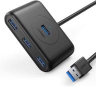 ugreen 4 port usb hub 3.0 data hub | high-speed mac mini, macbook air, imac pro, surface compatible | portable extension cable included логотип