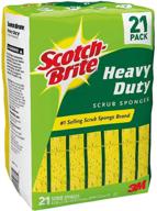 🧽 scotch-brite heavy-duty scrub sponge pack - 21 sponges in total logo