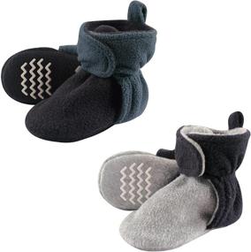 img 3 attached to Cozy Fleece Booties for Hudson Baby Unisex-Babies: Warm and Snuggly Footwear