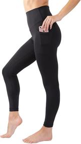 img 4 attached to 🩱 SEO-Optimized: 90 Degree By Reflex High Waist Legging with Side Pocket and Elastic-Free Ankle
