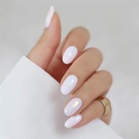 img 2 attached to 💅 Elite99 Прозрачный белый гель-лак для ногтей - Снять UV LED лак для маникюра - 15 мл гель-лак