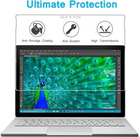 img 3 attached to 🔒 Megoo 15 Inch Tempered Glass Screen Protector for Surface Book 2/3 - Easy Installation, Scratch Resistant, Compatible with Microsoft Surface Pen