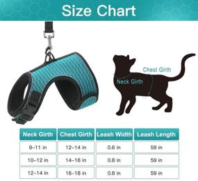 img 3 attached to 🐱 PUPTECK Escape Proof Cat Harness and Leash - Reflective and Breathable Vest with Safety Buckle, Easy Control and Adjustable Design for Small Medium Large Cats, Puppies - Ideal for Walking Purposes