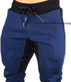 img 1 attached to NAVEKULL Jogger Workout Running Pockets Men's Clothing