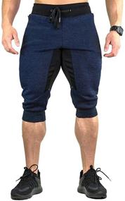 img 3 attached to NAVEKULL Jogger Workout Running Pockets Men's Clothing