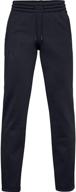 under armour fleece pants black sports & fitness logo