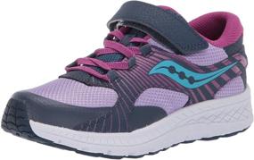 img 4 attached to Saucony Kids S Velocer Little Purple Girls' Shoes and Athletic