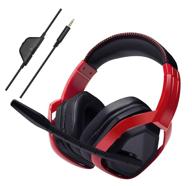 🎧 enhance your gaming experience with the amazon basics pro gaming headset - red logo