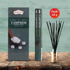 img 1 attached to 🌿 Shubhkart Calming Camphor Incense Sticks - Pack of 6, 120 Sticks - Enhance Relaxation