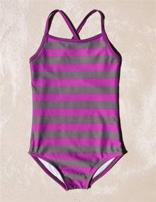 img 3 attached to Leveret Girls Swimsuit Rainbow Toddler Apparel & Accessories Baby Girls