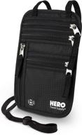 👜 hero neck wallet with rfid blocking travel pouch - essential travel accessories in travel wallets logo