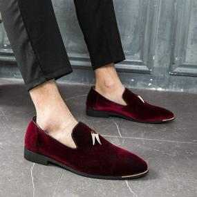 img 1 attached to 👞 CMM Leather Loafers: Stylish Pointed Toe Men's Shoes