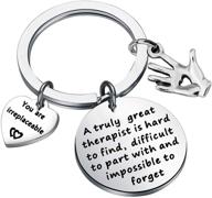 👐 massage therapy gift keychain for appreciating a truly exceptional therapist - healing hand charm, ideal for therapy school students logo