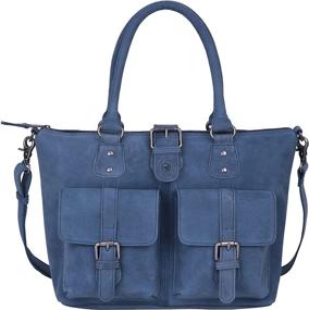 img 4 attached to 👜 Antonio Valeria Premium Leather Women's Handbags & Wallets: Stylish Shoulder and Top-Handle Bags