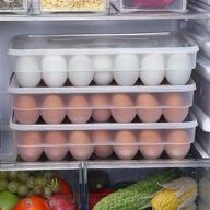 🥚 egg storage solution: transparent 34-grid egg container for fridge organization and storage - 1 pc логотип