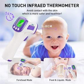 img 2 attached to 🌡️ Non-Contact Infrared Thermometer for Adults, Babies, Kids – Accurate Instant Readings, Fever Alarm, Memory Recall – Digital Medical Forehead Thermometer for Fever