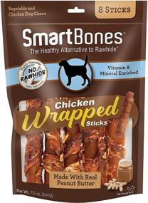 img 4 attached to 🐶 Rawhide-Free Chicken Wrapped Sticks: Treat Your Dog with Real Chicken and Veggie Chew