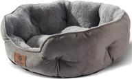 asvin dog bed: comfortable and durable cat beds for indoor cats, puppies, and kittens - extra soft, machine washable, anti-slip, and water-resistant oxford bottom logo