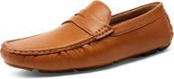 👞 vostey brown loafers - casual slip-ons for driving - model 826 logo