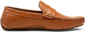 img 1 attached to 👞 Vostey Brown Loafers - Casual Slip-Ons for Driving - Model 826