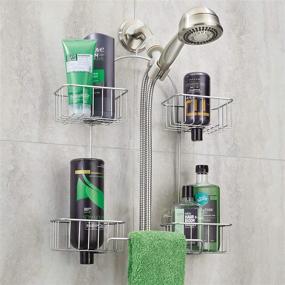 img 1 attached to 🚿 Classic Chrome iDesign Shower Caddy for Enhanced Organization