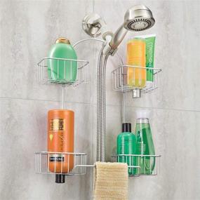 img 2 attached to 🚿 Classic Chrome iDesign Shower Caddy for Enhanced Organization