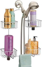 img 4 attached to 🚿 Classic Chrome iDesign Shower Caddy for Enhanced Organization