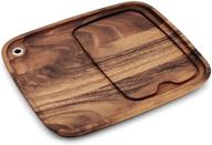 ironwood gourmet fort worth steak plate: acacia 🥩 wood, 13 x 11 x 0.75-inches - enhanced dining experience! logo