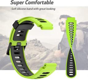 img 1 attached to 🎽 ANCOOL Forerunner 735XT Band Compatible - Soft Silicone Sport Wristband Replacement for Forerunner 235/220/230/620/630 Smartwatches