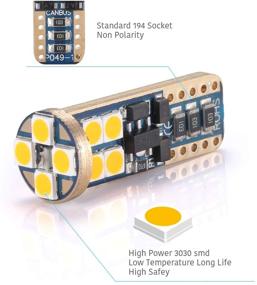 img 3 attached to Лампы Luyed 2 x 540 люмен 3030 12-EX Chipsets Canbus W5W 194 168 2825 LED, янтаря (Самый яркий 194 LED на Amazon)