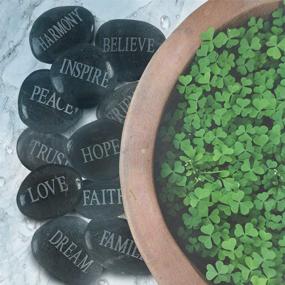 img 1 attached to Bulk Handmade Decorative Faith Stone Set - 12 Stones