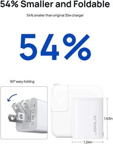 img 3 attached to JSAUX 30W Быстрая зарядка USB-C для Samsung Galaxy S21 - Сверхбыстрый настенный адаптер для серии S21, S20, Note 20, MacBook и многого другого!