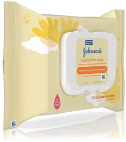 img 2 attached to Johnson's Baby Hand and Face Wipes, Pack of 25