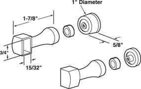 img 1 attached to 🔧 Chrome Towel Bar Bracket & Finger Pull - Prime-Line Products M 6098