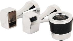 img 2 attached to 🔧 Chrome Towel Bar Bracket & Finger Pull - Prime-Line Products M 6098